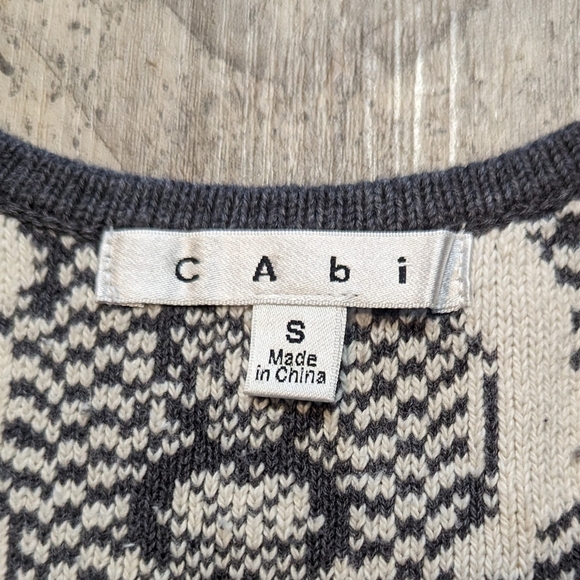 CAbi women's peplum gray sweater vest size small - Picture 4 of 7